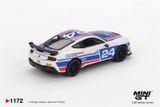  Mô hình xe Ford Mustang Dark Horse #24 Ford Performance Racing School tỉ lệ 1:64 MiniGT MGT01172 