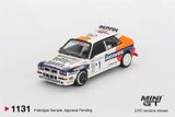  Mô hình xe Lancia Delta HF Integrale Evoluzione #1 1993 Rallye Monte-Carlo tỉ lệ 1:64 bản card MiniGT MGT01131 HAVE CHASE CAR 