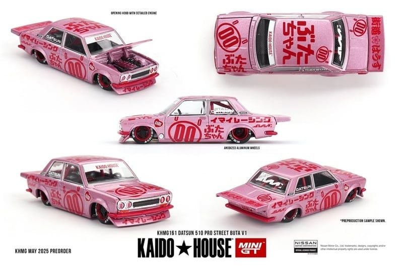 [Hàng Loose] Mô hình xe DatSun 510 Pro Street Buta V1 1:64 Kaidohouse KHMG161 