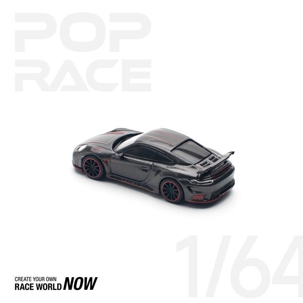  Mô hình xe Porsche Stinger 992 Carbon Edition (Red Line) tỉ lệ 1:64 Poprace PR640192 