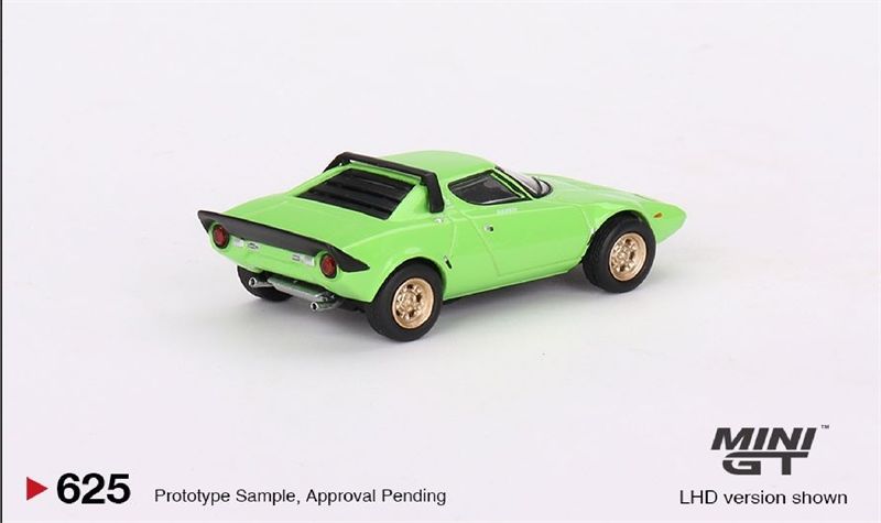  [Hàng Loose]Mô hình xe ô tô Lancia Stratos HF Stradale Verde Chiaro tỉ lệ 1:64 MiniGT MGT00625L 