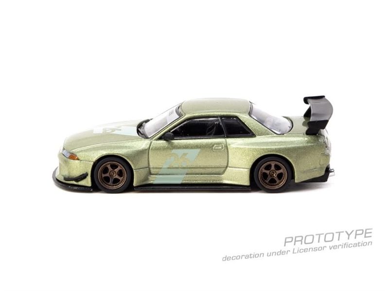  Mô hình xe Nissan Skyline (R32) Widebody, Millennium Jade Japan exclusive (có chase) tỉ lệ 1:64 Tarmac Works T64G-061-MJ 