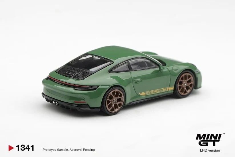  Mô hình xe Porsche 911 (992) GT3 Touring Auratium Green tỉ lệ 1:64 MiniGT MGT01341-CH 