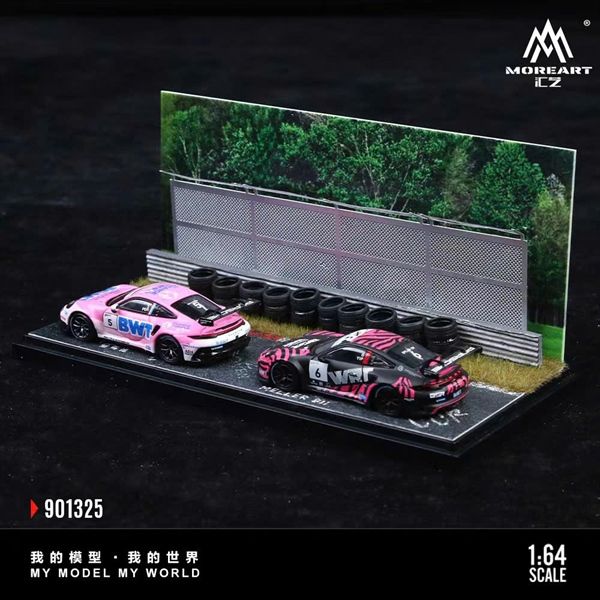  Hộp trưng bày mô phỏng diorama sân đua Nürburgring Circuit Scene Model kích thước 18cm x 8.5cm x 8.6cm tỉ lệ 1:64 MoreArt MO901325 