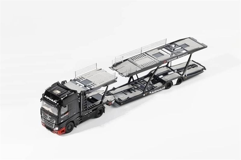  Mô hình xe Mercedes Benz Advan Licensed Product Actros Double Deck Trailer tỉ lệ 1:64 GCD OT64672 