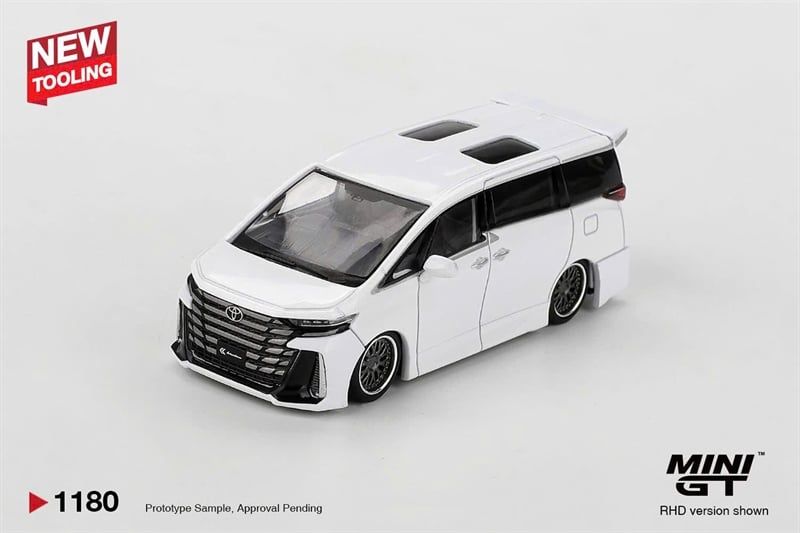  Mô hình xe Toyota Vellfire 40 KUHL White tỉ lệ 1:64 MiniGT MGT01180 