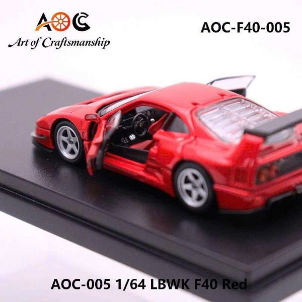  Mô hình xe Ferarri LBWK F40 Red tỉ lệ 1:64 Art of Craftsmanship AOC-F40-005 
