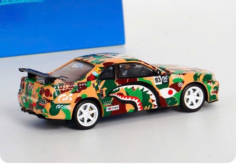  Mô hình xe Nissan Skyline GTR R34 tỉ lệ 1:64 Stance Hunter OT64664 