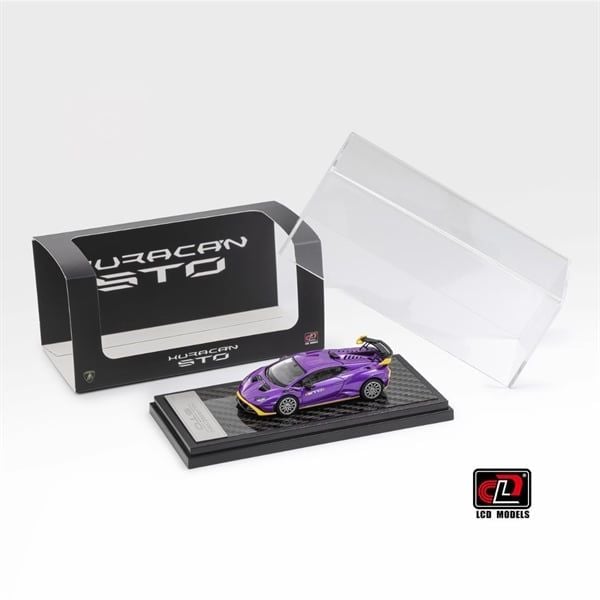  Mô hình xe Lamborghini Huracan STO mở được nắp máy sau tỉ lệ 1:64 LCD Model LCD64043 