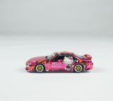  Mô hình xe Nissan Silvia (S14), Hello Kitty, Pink Chrome VERTEX Foshan 2025 tỉ lệ 1:64 Tarmac Works T64G-018-HK2 