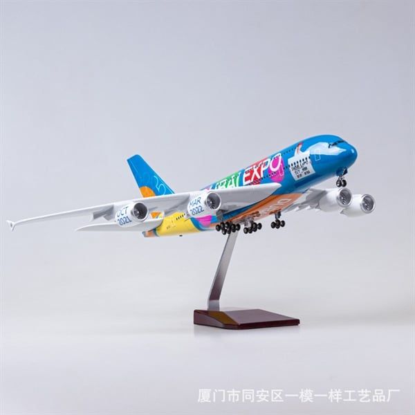  Mô hình máy bay Be part of the magic Dubai expo 2021-2022 Airbus A380 47cm 1:200 No LED MB47082 