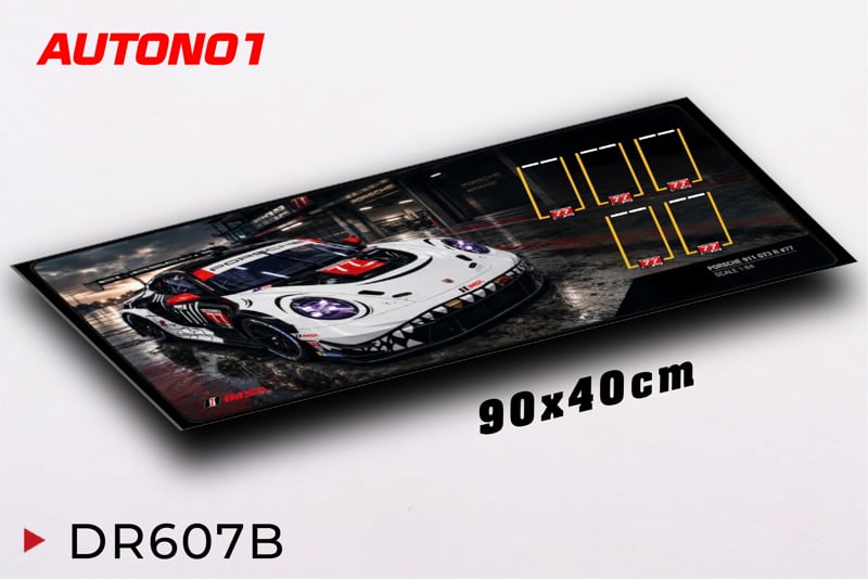  Diorama mặt đường bãi đậu xe in PP cán mờ chống nước bụi bẩn dành cho xe mô hình 1:64 có kích thước 90x40cm Autono1 DR607 