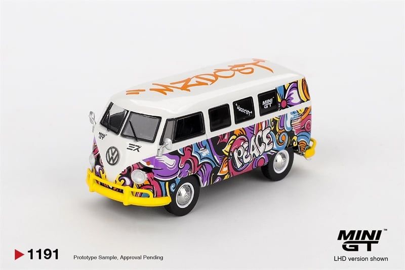  Mô hình xe Volkswagen T1 Microbus Mizu Design tỉ lệ 1:64 MiniGT MGT01191 