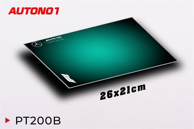  Phụ kiện Thảm lót chống trượt chủ đề siêu xe đua F1 Petronas AMG kích thước 26x21cm Autono1 PT200B 