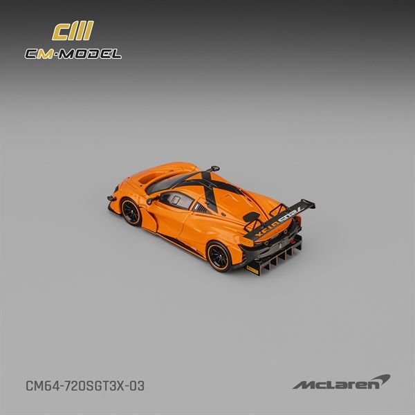  Mô hình xe Mclaren 720SGT3X Papaya orange tỉ lệ 1:64 CM model CM64-720SGT3X-03 