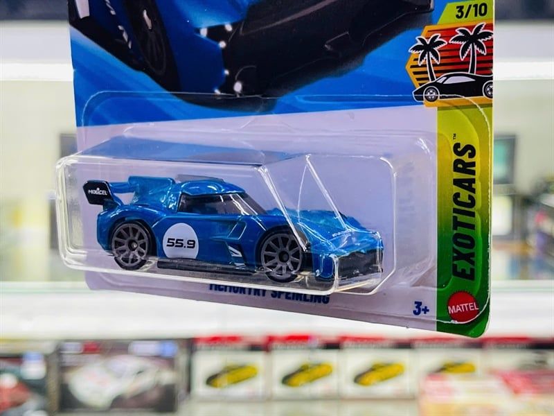  Mô hình xe McMurtry Speirling blue 55.9 Hotwheels kim loại có bản quyền chính hãng tỉ lệ 1:64 C4982-MU 
