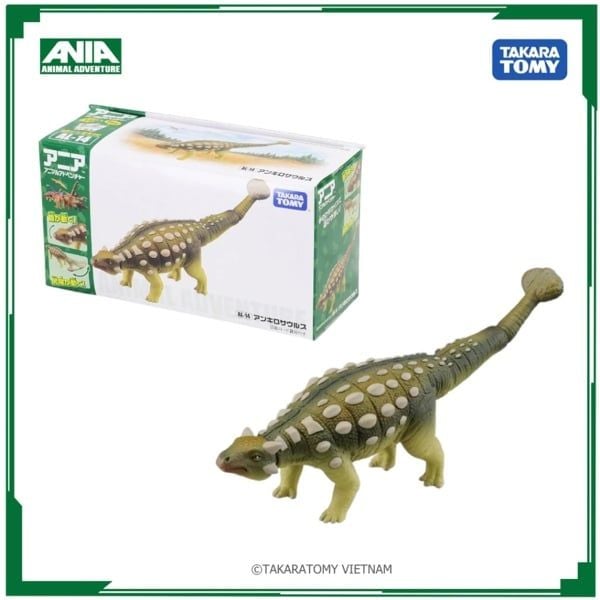  Mô hình động vật khủng long lưng gai Ania AL-14 Ankylosaurus Takara Tomy 895657 