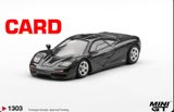  Mô hình xe McLaren F1 Blue Black Metallic bản card tỉ lệ 1:64 MiniGT MGT01303 