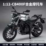  Mô hình xe Honda CB400F có đèn - âm thanh nhún được phuộc trước - sau tỉ lệ 1:12 Alloy model M12-19 