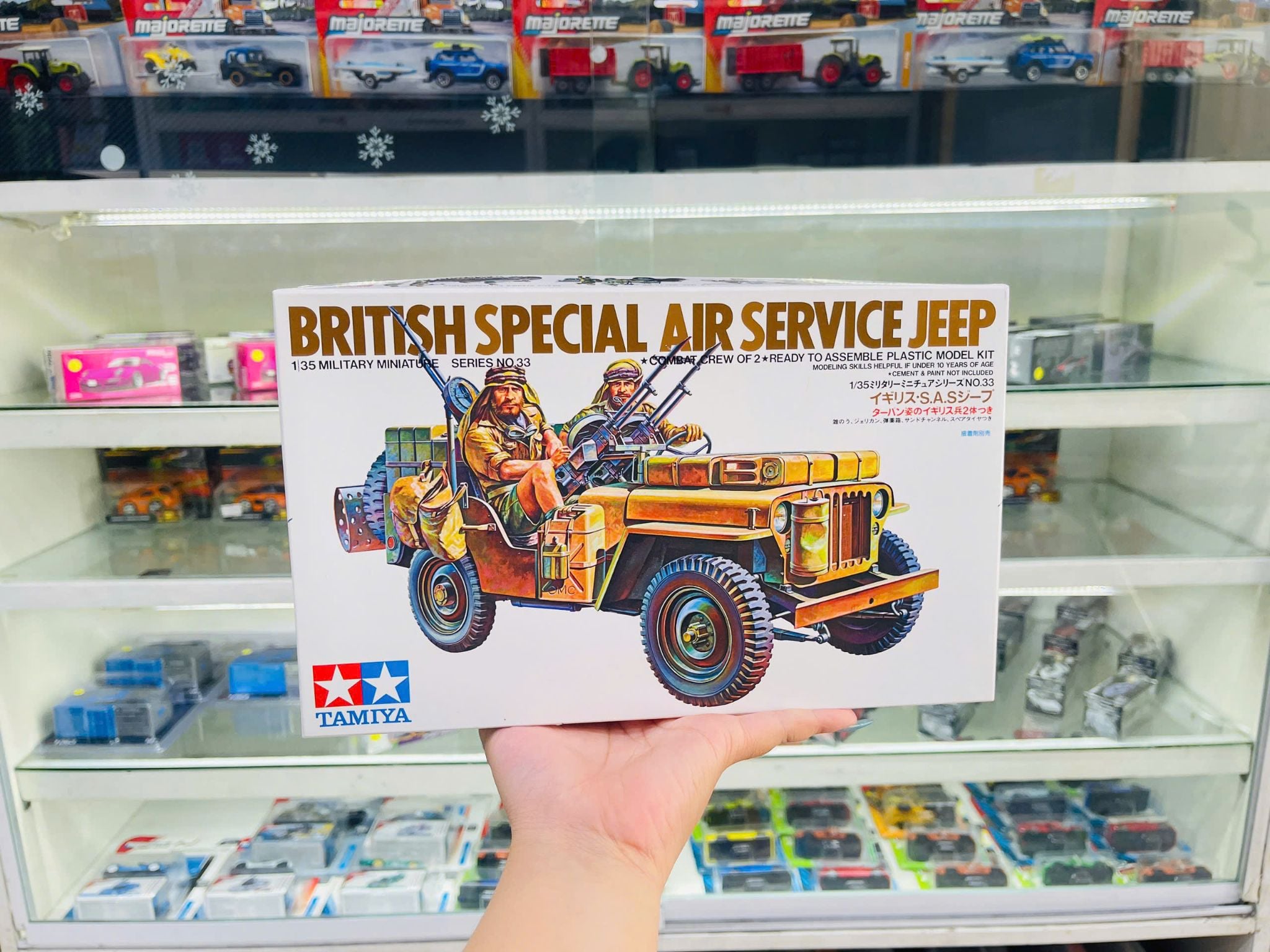  Mô hình lắp ráp xe Jeep Quân sự BR. S.A.S JEEP tỉ lệ 1:35 Tamiya 35033 