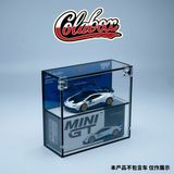  Hộp trưng bày mica cho xe amborghini Huracán STO Bianco Asopo MiniGT có khung ảnh tỉ lệ 1:64 Colabox 788 PKC 