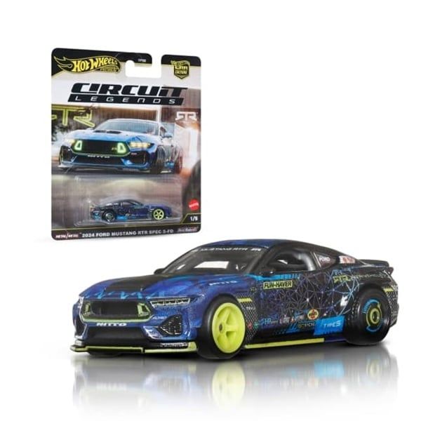  Mô hình xe 2024 Mustang Rtr Spec 5-FD tỉ lệ 1:64 Hotwheels Premium JBK48 