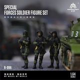  Set 3 figure nhân vật lính quân sự special forces soldier tỉ lệ 1:64 MoreArt MO223096 
