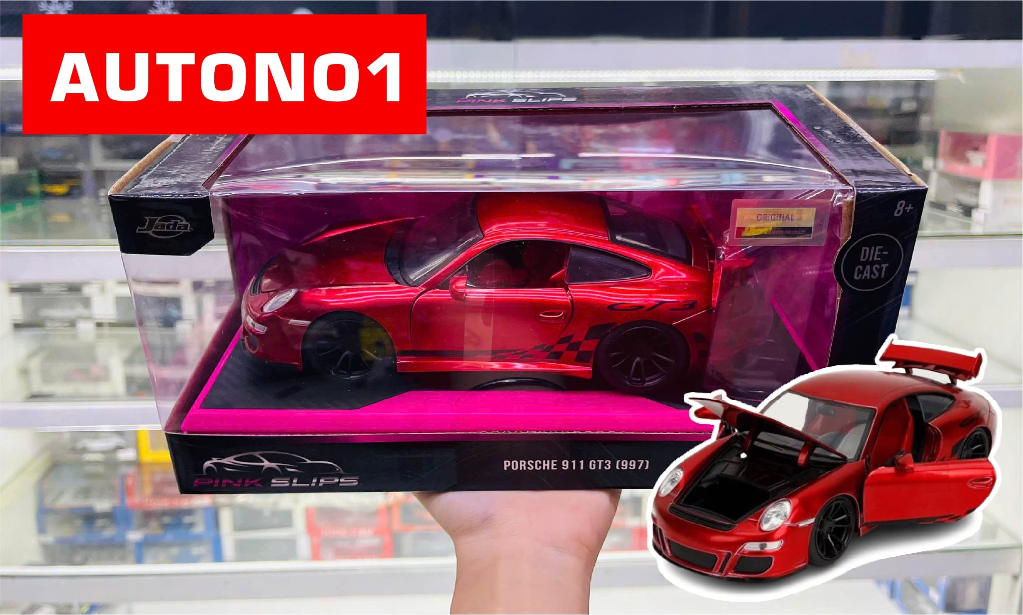  Mô hình xe Porsche 911 Turbo (997) Pink Slips tỉ lệ 1:24 Jada Toys 35898 