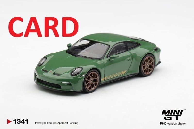  Mô hình xe Porsche 911 (992) GT3 Touring Auratium Green tỉ lệ 1:64 MiniGT MGT01341-BL 