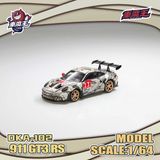  Mô hình xe Porsche 911 GT3 RS the Mummy full open tỉ lệ 1:64 Demon King Auto DKA-102 