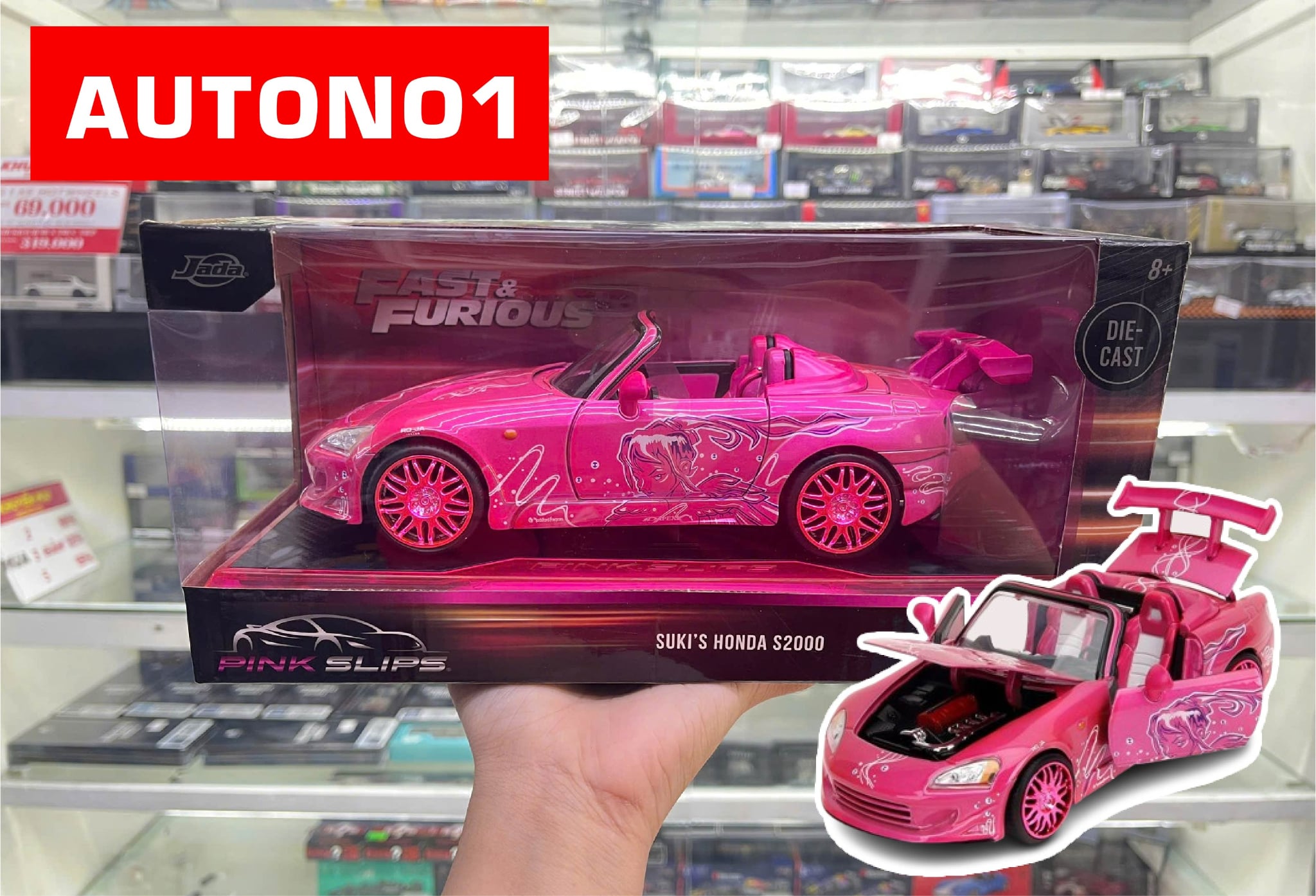  Mô hình xe Suki's Honda S2000 Pink Slips tỉ lệ 1:24 Jada Toys 35950 
