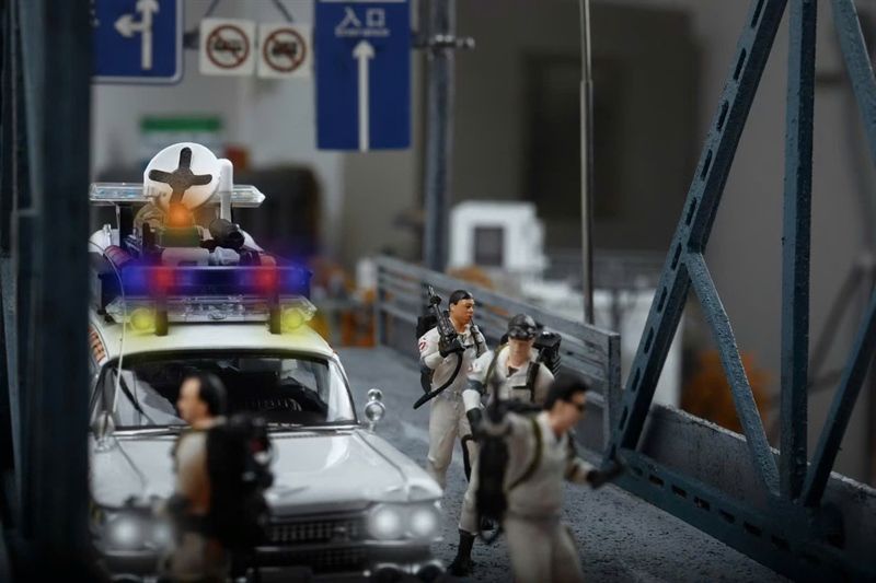  Mô hình set nhân vật 4 Ghostbusters Resin Figurine Model Yellow tỉ lệ 1:64 DBM (DoBaseMicro) MO222180 