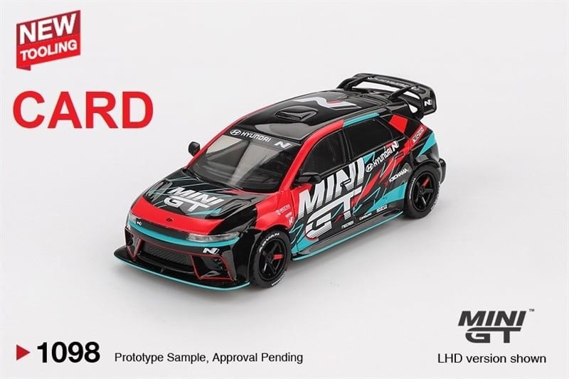  Mô hình xe ô tô Hyundai Ioniq 5N MINI GT RS-01T 2025 Tokyo Auto Salon bản card tỉ lệ 1:64 MinGT MGT01098 NO CHASE CAR 