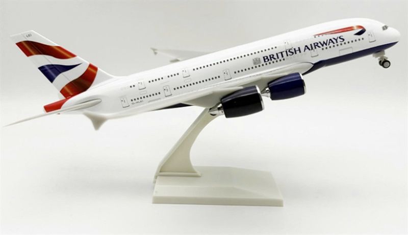  Mô hình máy bay Anh Quốc British Airways Airbus A380 30Cm MB30007 