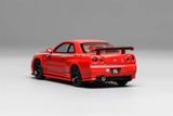  Mô hình xe ô tô Nissan GTR R34 Nismo custom red tỉ lệ 1:64 Motorhelix M63420 