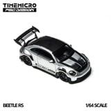  Mô hình xe Beetle RS First Edition Silver tỉ lệ 1:64 TimeMicro × PSC DESIGN TM647902 