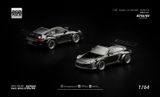  Mô hình xe Porsche RWB 997 - DARK CHROME tỉ lệ 1:64 Pop Race PRDC011 