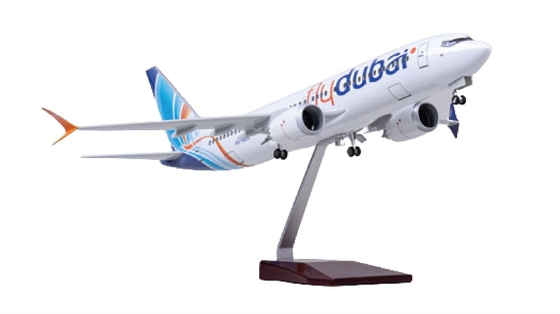 Mô hình máy bay Fly Dubai Boeing B737 Max kích thước 47cm No LED MB47094 