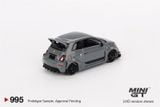  [Hàng Loose] Mô hình xe Abarth 595 LB-WORKS x Abas Works Grey tỉ lệ 1:64 MiniGT MGT00995-CH 