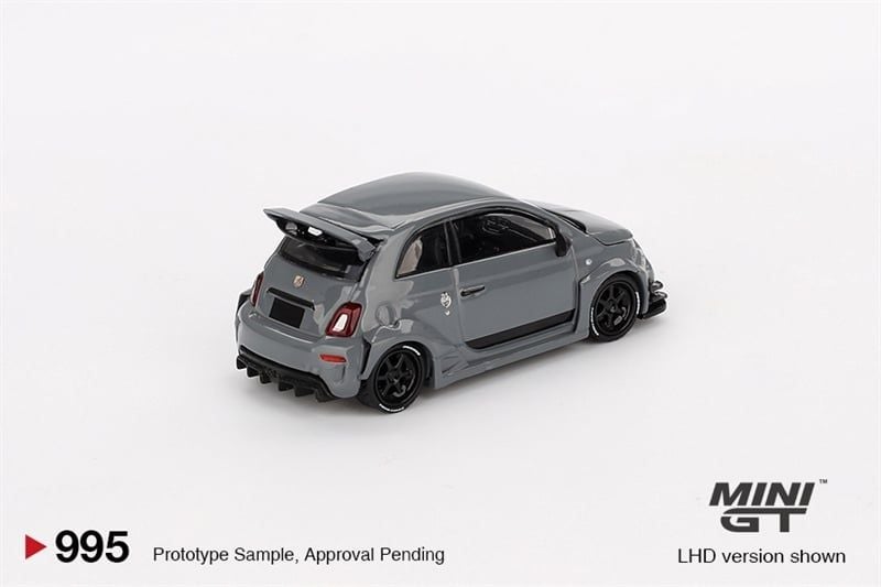  [Hàng Loose] Mô hình xe Abarth 595 LB-WORKS x Abas Works Grey tỉ lệ 1:64 MiniGT MGT00995-CH 