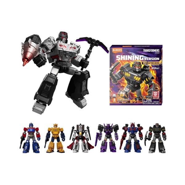  Mô hình lắp ráp phát sáng serries Transformers Shattered Universe Version(SV) 03 (Luminous Eyes & Chest) Blokees 71123 