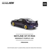  [Hàng Loose] Mô hình xe Nissan skyline GT-R R33 Nismo midnight purple tỉ lệ 1:64 Poprace PR640256 