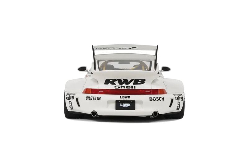  Mô hình xe Porsche 911 993 RWB Bodykit Kato-San White tỉ lệ 1:18 GT-Spirit GT451 
