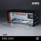 Hộp trưng bày container mô phỏng garage Nissan 30cm × 12.5cm × 13cm tỉ lệ 1:64 MoreArt MB400314 