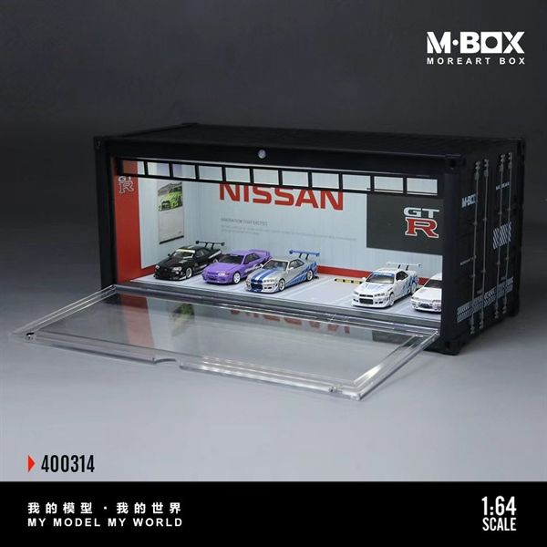  Hộp trưng bày container mô phỏng garage Nissan 30cm × 12.5cm × 13cm tỉ lệ 1:64 MoreArt MB400314 