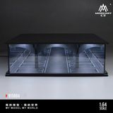  Hộp trưng bày mô phỏng bãi đổ xe dưới hầm Underground parking lot series có đèn kích thước 30x30x10.5cm tỉ lệ 1:64 MoreArt MO915004 