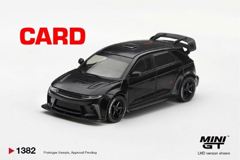  Mô hình xe Hyundai Ioniq 5N RS-01T Stealth tỉ lệ 1:64 MiniGT bản Card MGT01382 