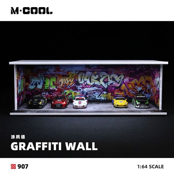  Hộp trưng bày mô phỏng Graffiti Wall Lighting Assembly Scene Model tỉ lệ 1:64 M-COOL MC914907 