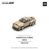 Mô hình xe Porsche 911 SINGER DLS TURBO (ROAD) - Gold tỉ lệ 1:64 Pop Race PR640132 