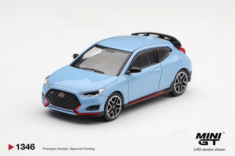  Mô hình xe Hyundai Veloster N Performance Blue tỉ lệ 1:64 MiniGT MGT01346-CH 